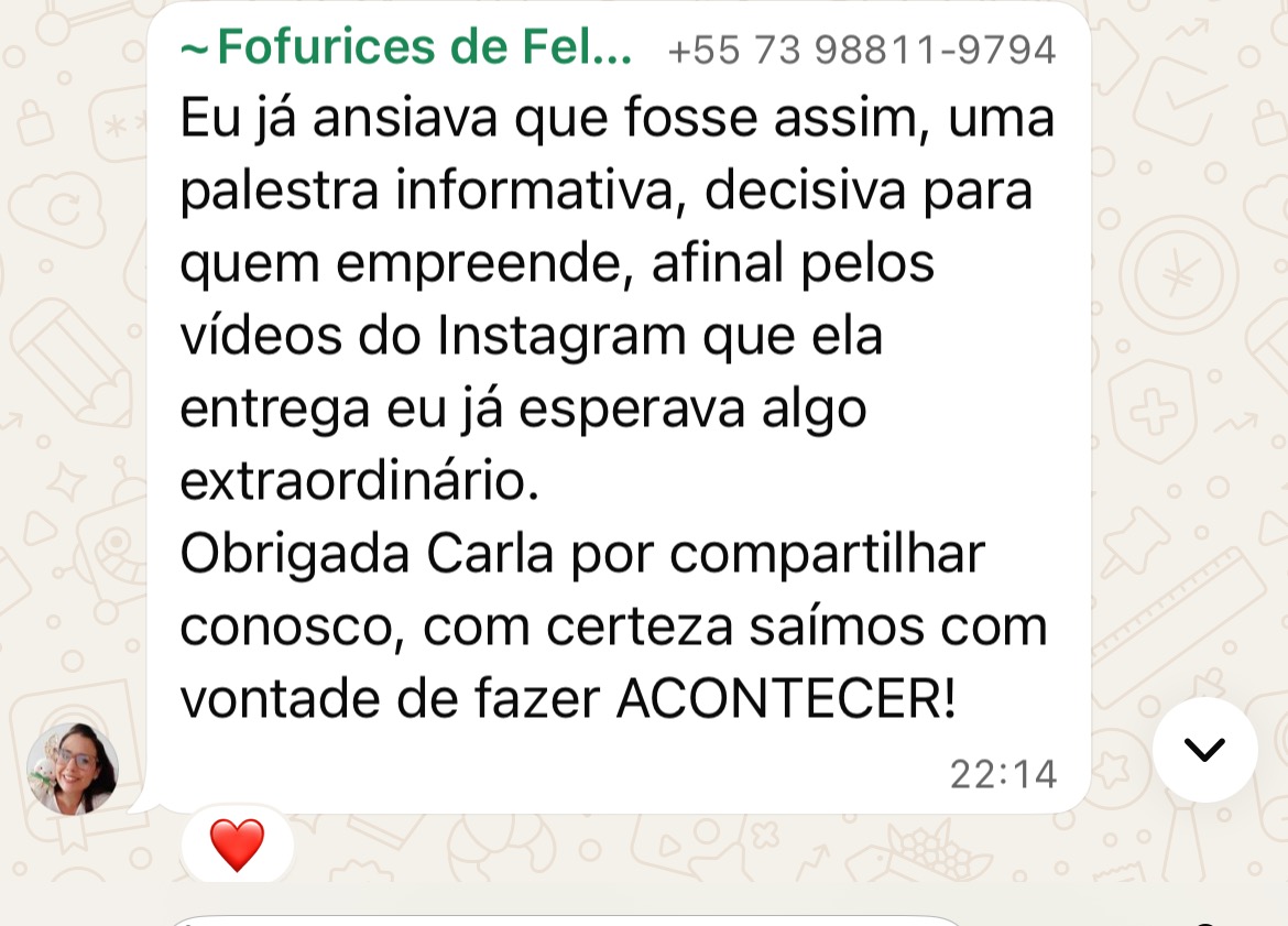 Depoimento — @Fofurices de Fel